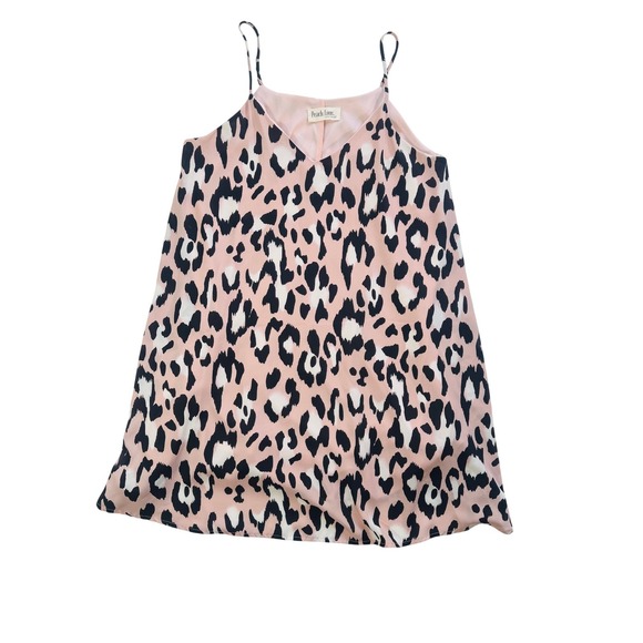 Peach Love California Dresses & Skirts - Peach Love California Pink Leopard Minidress Camisole Tank Top Made in USA